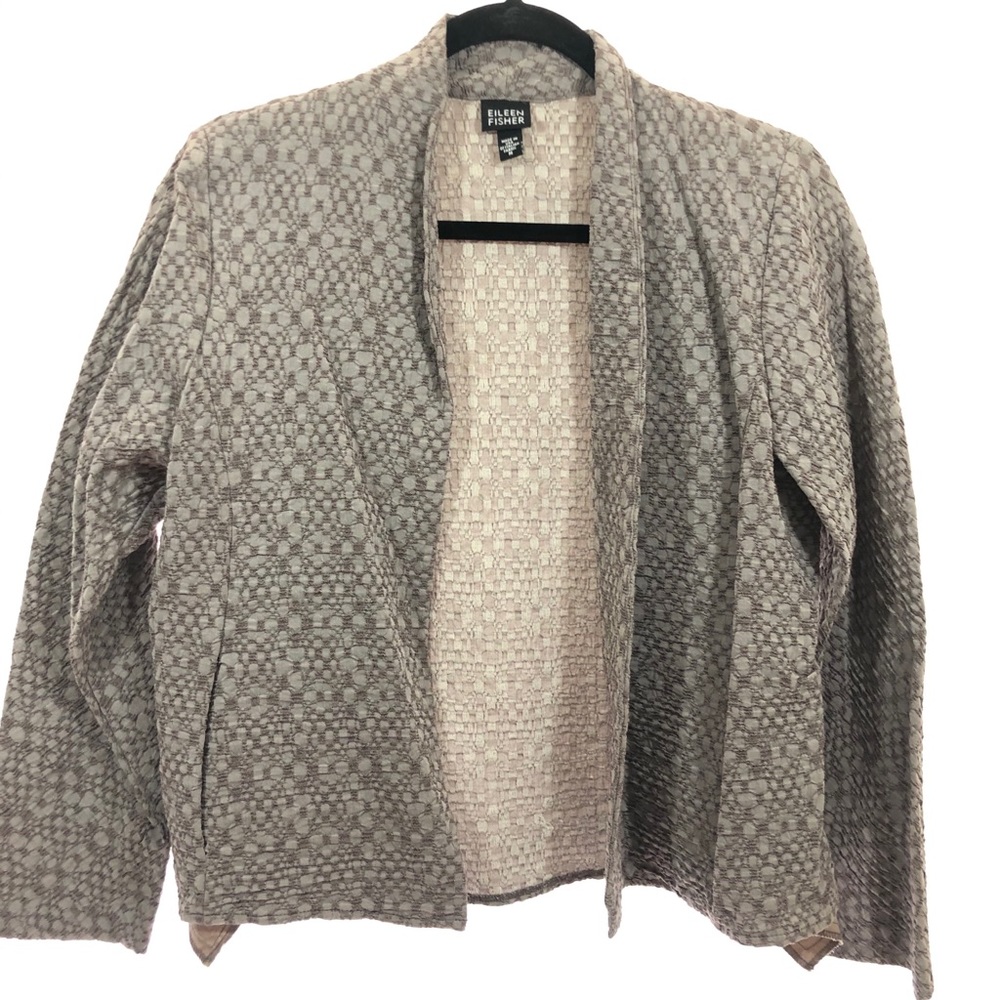 EILEEN FISHER Size Medium Textured Lavender Gray